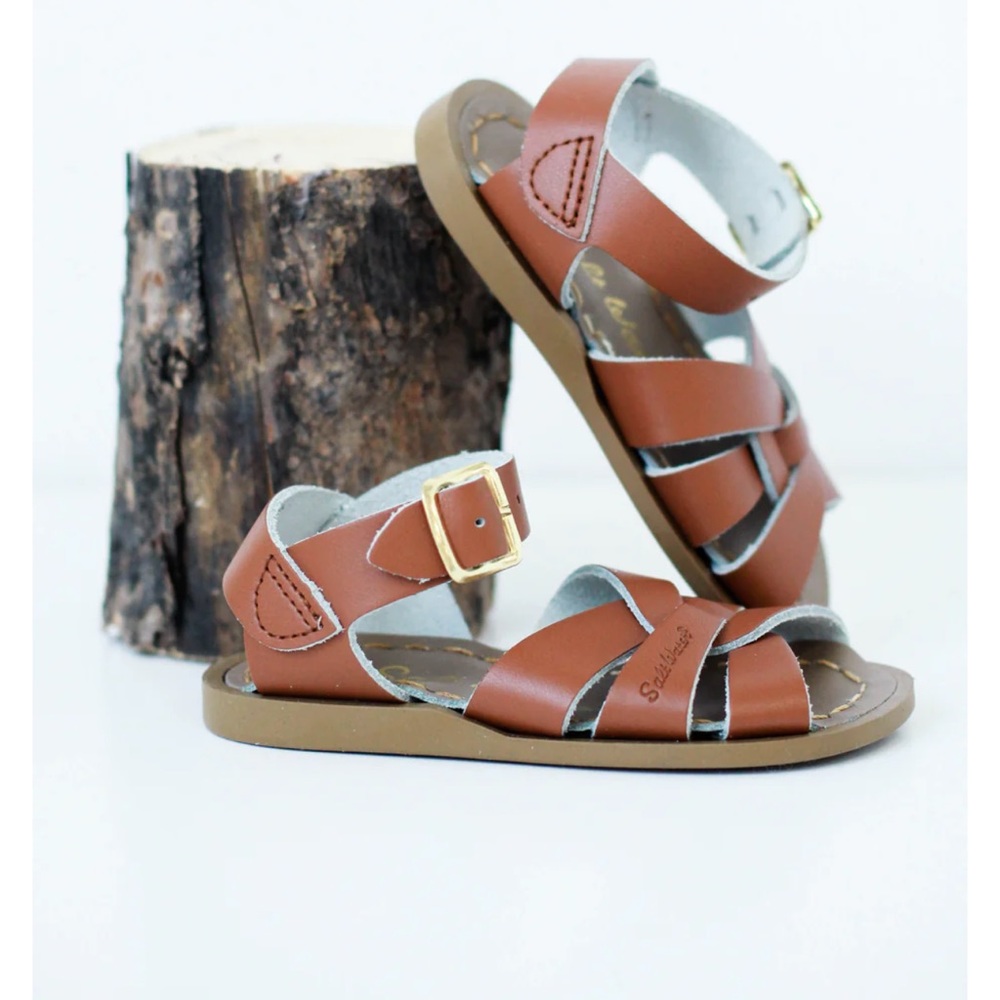 Salt water sandals  brown color size 12